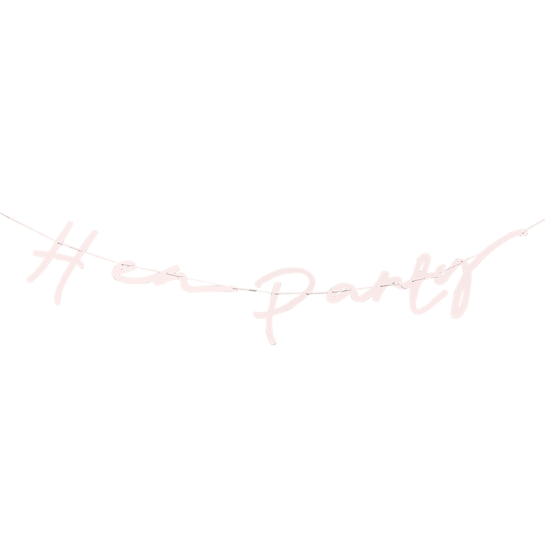 Girlanda - Hen Party - Ružová